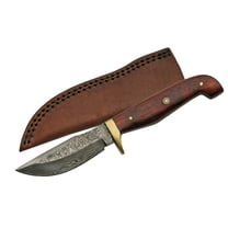 Fixed Blade Red Wood Mosaic
