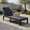 Black, variant on Resenkos Lounge Chair Outdoor, Patio Lounge Chair,Outdoor Chaise Lounger Chair with Waterproof Rattan Textured PP Surface and 330 lbs Capacity-Brown (Cushions notcluded)