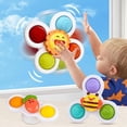 thumbnail image 1 of Juguetes Giratorios, 3 Piezas De Juguetes Sensoriales con Ventosas, Juguetes De Baño para Jugar, Aliviar El Estrés, Regalos para Niños Y Niñas, 1 of 7