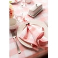 thumbnail image 5 of Buffalo Check Farmhouse Tablecloth Classic Pink & White 60x104 Inch, Perfect for Kitchen, Dining, Parties, and Picnics, WrinkleFree, 5 of 6