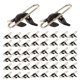 thumbnail image 2 of Clips de cebo para pesca de impacto, accesorios de liberación de anzuelos, aparejos de polea para señuelos, clips rápidos Negro, 2 of 9