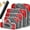 red, variant on Simplify Living Compression Packing Cubes for Travel, Tripped Compression Packing, 5 Set Compressible, Travel Essentials (blue)