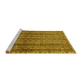 thumbnail image 2 of Ahgly Company Machine Washable Indoor Square Abstract Yellow Modern Area Rugs, 6' Square, 2 of 4