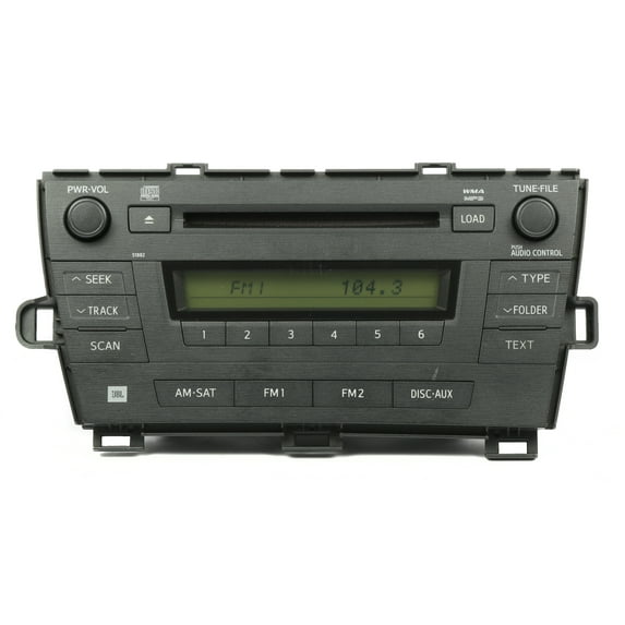 Restored Toyota 2010-2011 Prius AM FM Radio mp3 6 Disc CD Player - 86120-47370 Face 51882 (Refurbished)