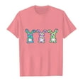 thumbnail image 3 of MUXiin Easter Shirts for Girls Size 6 Cute Graphic Short Sleeve Tee for Toddler Cute Easter Day Pullover Tops Kids Summer Clothing Easter Gifts for Boys(Pink,2-3 Years), 3 of 5