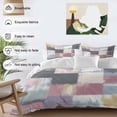 thumbnail image 4 of Abstract Colorful Bedding 3 Piece Duvet Cover Set Twin Size, Modern Geometric Grunge Art Ombre Soft Microfiber Comforter Cover with Zipper Closure & Pillowcases, Wrinkle & FadeResistant Quilt Cover, 4 of 9