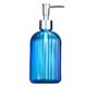 thumbnail image 2 of Botella dispensadora de jabón de 400ml con bomba, dispensador de gel de baño, contenedor de líquidos para baño, vacío, recargable para Hotel, baño Azul, 2 of 8