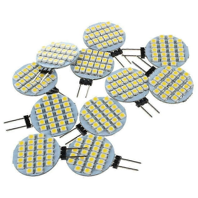 10x G4 SMD 24 LED Cabinet Marine Car Bulb Lamp 12V Warm White Light