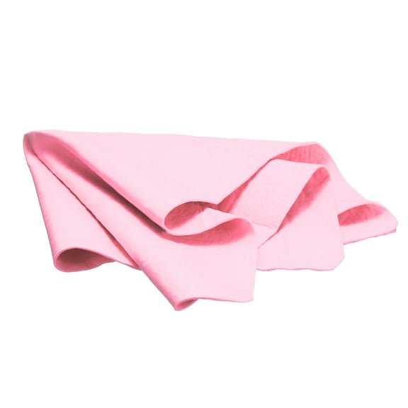 Premium Shammy Cloth for Car Drying 16.9" x 12.6" in Bags, Pink