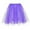 Purple, variant on BLTIBY Womens Sequin Skirt Solid Color Elastic Waist Dancing Dress Princess Mesh Tulle Above Knee Skirts Fashion Elegant Dress Hot Pink One Size