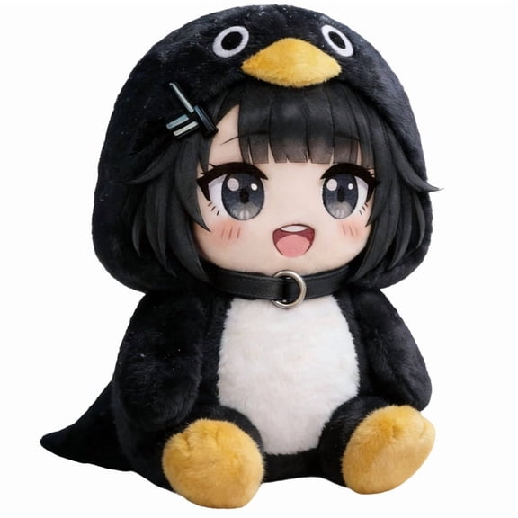 Gugu Gaga Plush Penguin Luxury Plush 15.75 In Super Soft & Huggable Cute Penguin Stuffed Plush Perfect Gifts, Black