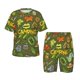 thumbnail image 1 of Balery Camping 1 Conjunto de Pijama Infantil de Manga Corta con Estampado – Ropa de Dormir de Algodón Suave-Small, 1 of 6
