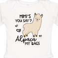 thumbnail image 4 of Inktastic Mimi's You Say Alpaca My Bags Boys or Girls Long Sleeve Baby Bodysuit, 4 of 5