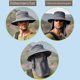 thumbnail image 5 of Summer Quick-drying Men Women Hat Outdoor Face Mask Wide Brim Bucket Hat Sun Protection Wide Brim Cap for Fishing Hunting, 5 of 5