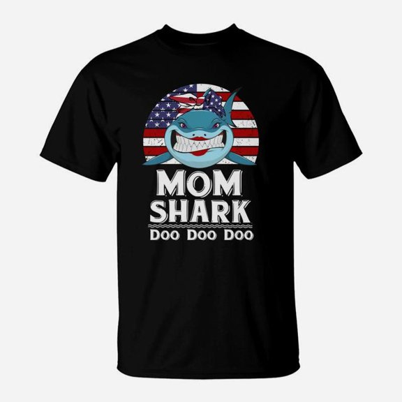 American Mom Shark Mother TShirt
