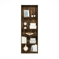 thumbnail image 4 of Furinno JAYA Book Shelf, 5-Tier Bookshelf, Bookcase with Adjustable Shelves, 9.5 x 24.5 x 71.2, for Living Room, Bedroom, Home Office, Amber Oak, 4 of 5