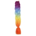 thumbnail image 1 of XmhyTop-A Extensiones de cabello sintético trenzado multicolor jumbo ombré de 60 cm, 3 piezas, perfectas para trenzas regulares y con giros DIY, D8, 1 of 5