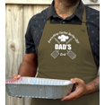 thumbnail image 3 of ThisWear Grilling Accessories Everything Tastes Better Off Dads Grill Two Pocket Apron Military Green, 3 of 7