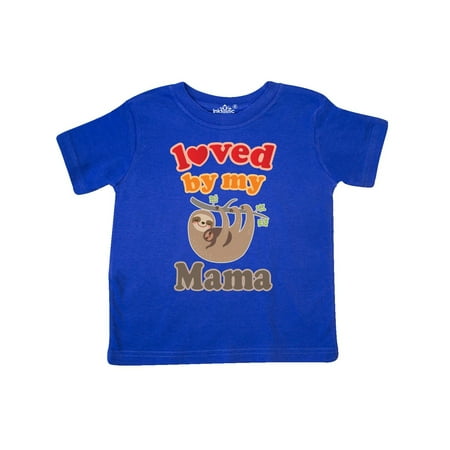 

Inktastic Mama Loves Me Baby Sloth Gift Toddler Boy or Toddler Girl T-Shirt