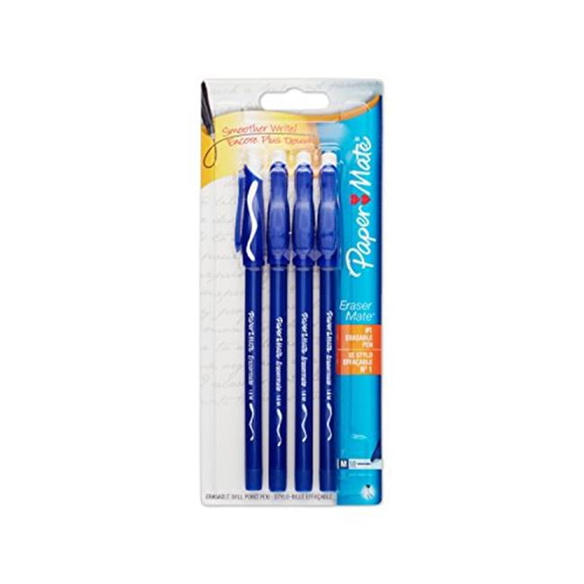 Sanford 1738754 Erasermate Stick Ballpoint Pens, Blue