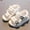 White, variant on BRGZLK Boys Girls Sport Sandals Summer Peep Toe Summer Comfortable Breathable Outdoor Hiking Adjustable Strap Platform Double Strap Sandal Black 5.5-6 Years