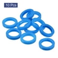 thumbnail image 3 of Uxcell 24mm Silicone Identifier Coding Tags Sleeve Key Cap Rings Cover, Blue 10 Pack, 3 of 6