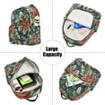 thumbnail image 5 of FORMRS Mini Backpack Purse for Women Quilted Travel Daypack Casual Shoulder Bag, Retro Christmas Poinsettia, 5 of 7