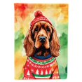 thumbnail image 1 of Carolines Treasures DAC3450CHF 40 x 28 Po Unisexe Anglais Cocker Spaniel Noël Polyester Maison Drapeau, 1 of 1