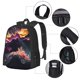 thumbnail image 2 of Balery Explosive Fluid Splash Art Mochila para hombre y mujer - Tela Oxford 600D resistente - Gran capacidad, resistente al agua, ideal para la escuela, viajes y senderismo, 2 of 6