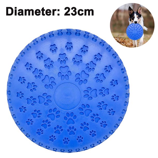 2 uds., disco volador para perros, juguete receptor de goma, juguetes para perros grandes MFZFUKR 220643-2