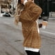 thumbnail image 4 of Puntoco Mujeres Oversize Fuzzy Fleece Sudaderas Con Bolsillos Sudaderas Athletic Sherpa Hoodies Pullover Outwear Liquidación Puntoco Puntoco-8121, 4 of 7