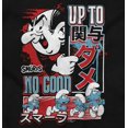 thumbnail image 2 of The Smurfs Kanji Up To No Good Zip Hoodie Sweatshirt Men Brisco Brands L, 2 of 6