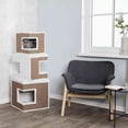 thumbnail image 5 of TRIXIE Lilo Plush & Sisal 3-Level 48.4" Cat Condo Tower with Removable Cushions, Brown, 5 of 5