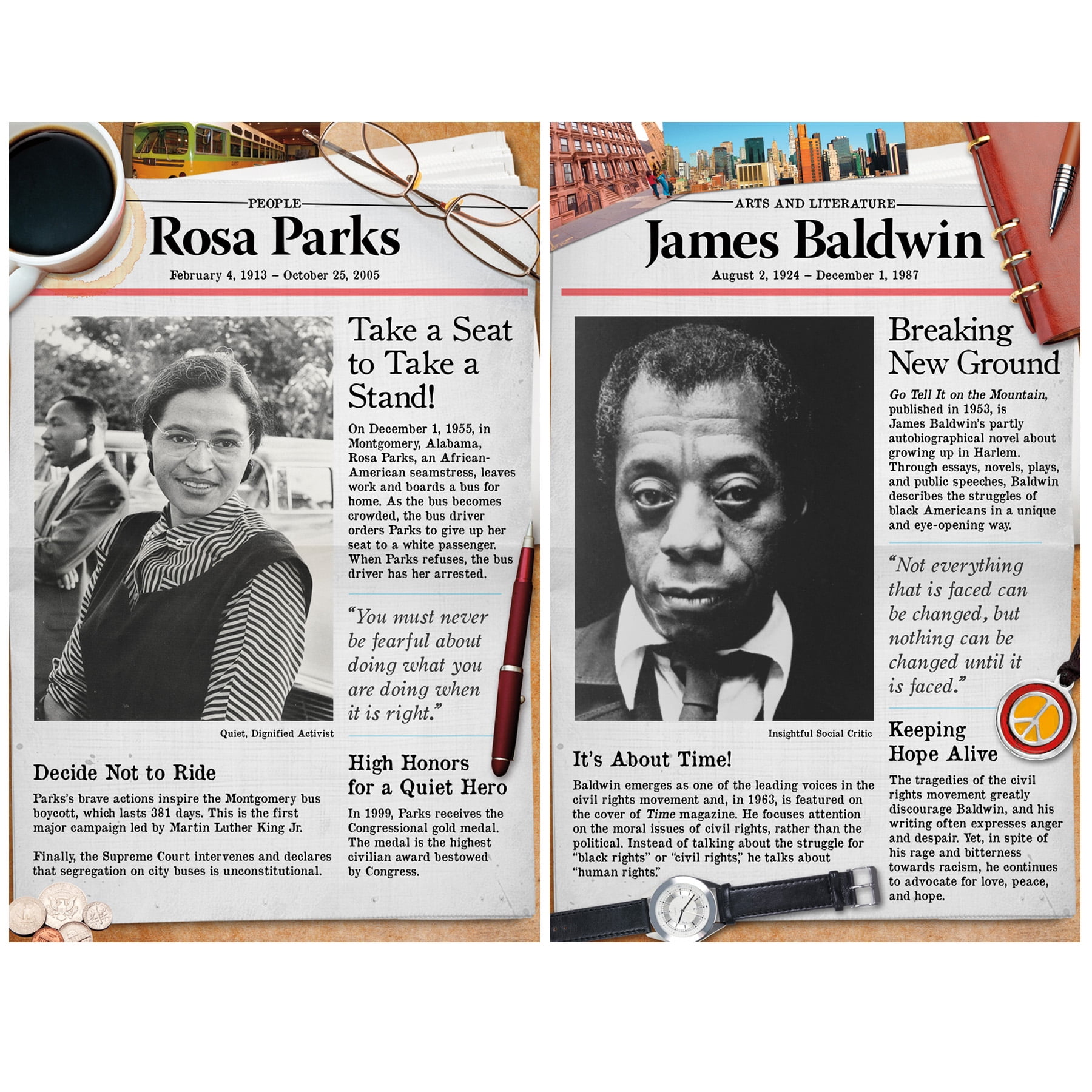 North Star Teacher Resources Civil Rights Pioneers Bulletin Board Set