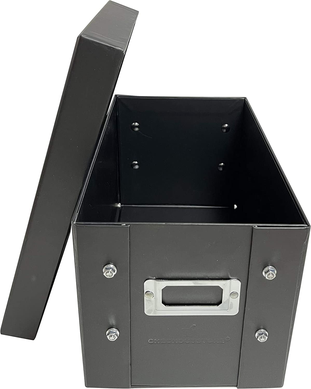 Black Stamp & Craft Scrapbook Storage Pocket Box - 10 x 6 x 6 (Pack of 2)