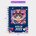 thumbnail image 5 of Patriotic Ragdoll Celebrates 4th of July Spiral Bound Journal Cat Lover Kitten Owner Gifts Idea 5x7in Spiral Notebook - 02009, 5 of 5
