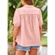 thumbnail image 2 of Camisa PRETTYGARDEN de Algodón Rosa con Botones y Cuello en V XXL, 2 of 8