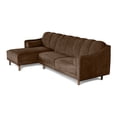 thumbnail image 4 of Sofá Cama Reversible Makora Sala Modular Velvet Chocolate Modelo Scotch, 4 of 9