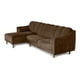 thumbnail image 4 of Sofá Cama Reversible Makora Sala Modular Velvet Chocolate Modelo Scotch, 4 of 9