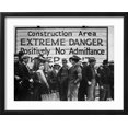 thumbnail image 2 of Construction Area: Extreme Danger, Positively No Admittance, Keep Out, at Grand Coulee Dam Framed Photographic Print by Margaret Bourke-White, 16" x 12", Sold by Art.com, 2 of 5