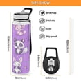 thumbnail image 3 of Cute Stylized Pandas Pattern 1000ml Tritan Sport Bottle Straw LeakProof Food-Grade Portable Wide Handle, 3 of 7