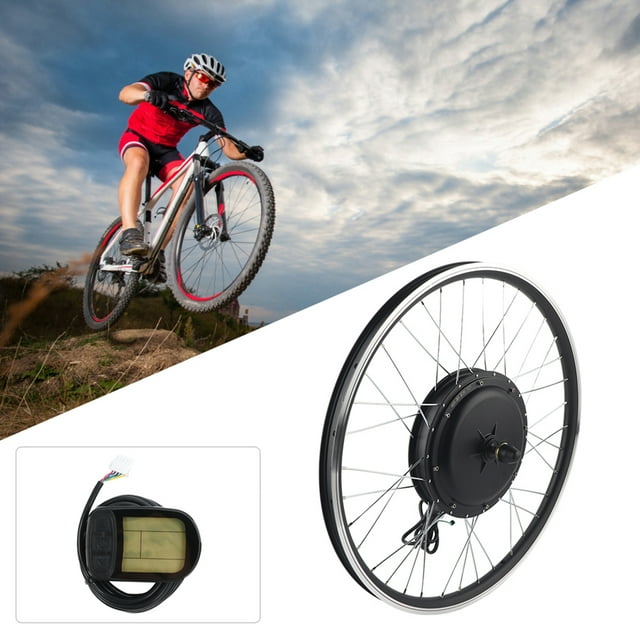 Electric Bicycle Conversion Kit, Strong Practicality Mountain Bike Panel Kit 26in Wheel KT LCD5 Meter for DIY E Bike Conversion front drive,rear drive rotating flywheel,rear drive