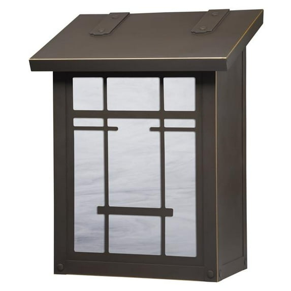 Americas Finest Lighting AF-3151-BZ-WW San Marino Verical Mailbox, Wispy White - Architectural Bronze