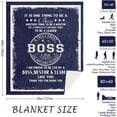 thumbnail image 5 of Boss Gifts for Men, Gift for Male Boss Blankets 60"x50", Boss Day Gifts, Going Away Gift for Boss, Boss Birthday Gifts for Men, Boss Gifts from Employees, Boss Appreciation Gifts for Christmas, 5 of 5
