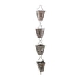 thumbnail image 4 of Cadenas de lluvia para canalones Cadenas de agua de lluvia multipropósito ajustables 1M Fondo de agua cubo de arroz Cola Cadenas de lluvia, 4 of 8