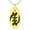 Gold, variant on Tioneer Stainless Steel Aztec Supremacy Rune Engraved Small Oval Charm Pendant Necklace