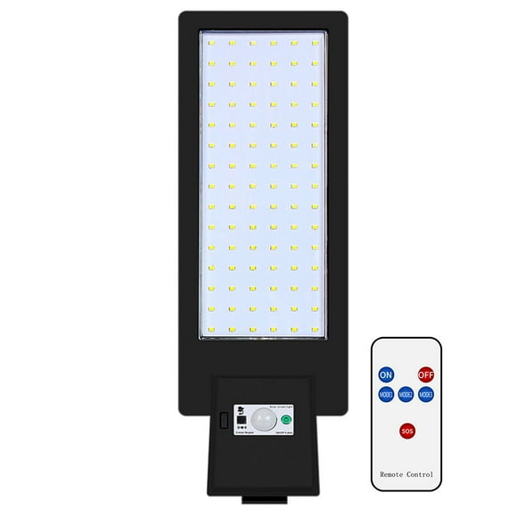 jinwen Solar Street Light LED Wall Light Remote Control with Motion Sensor Flood Lamp White
