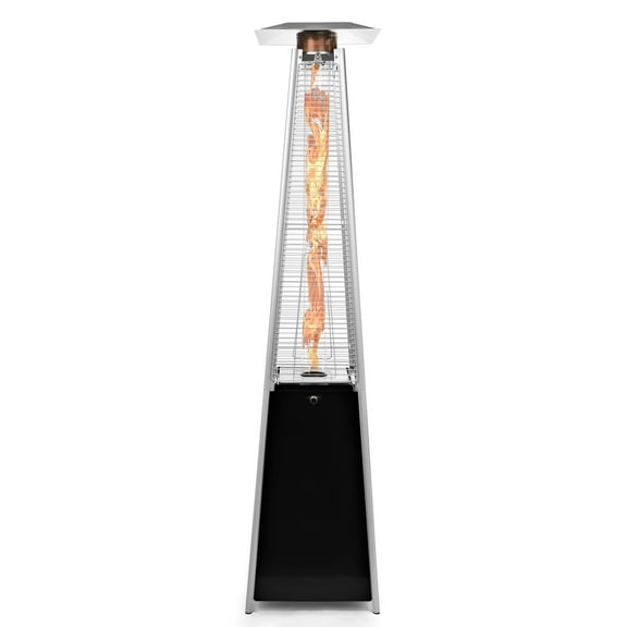 Thermo Tiki Outdoor Propane Patio Heater - Commercial LP Gas Porch & Deck Heater - Black