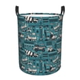 thumbnail image 6 of Picia Modern Excavator Large Laundry Basket, Waterproof, Freestanding Laundry Hamper, Collapsible Tall Clothes Hamper with Extended Handles-Medium, 6 of 8