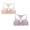 Za-Beige and Pink-2pc bras for women, variant on 2PC Racerback Bras for Women Wireless Push Up Bra No Underwire Lace Front Closure Bras